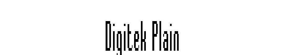 Digitek Plain Font Download Free